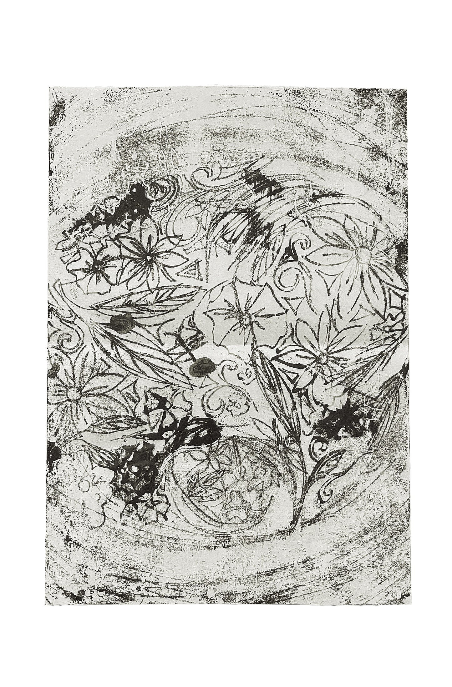 LINOCUT: Floral Shadows (1/6)