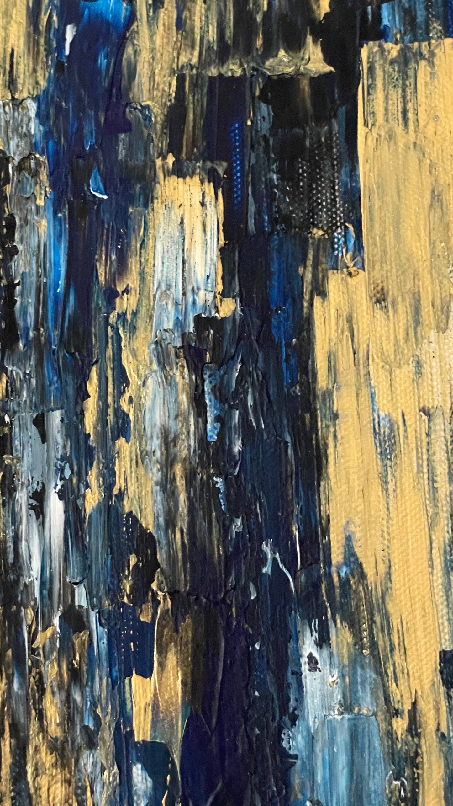Gold Lines, Blue Depths 2/2