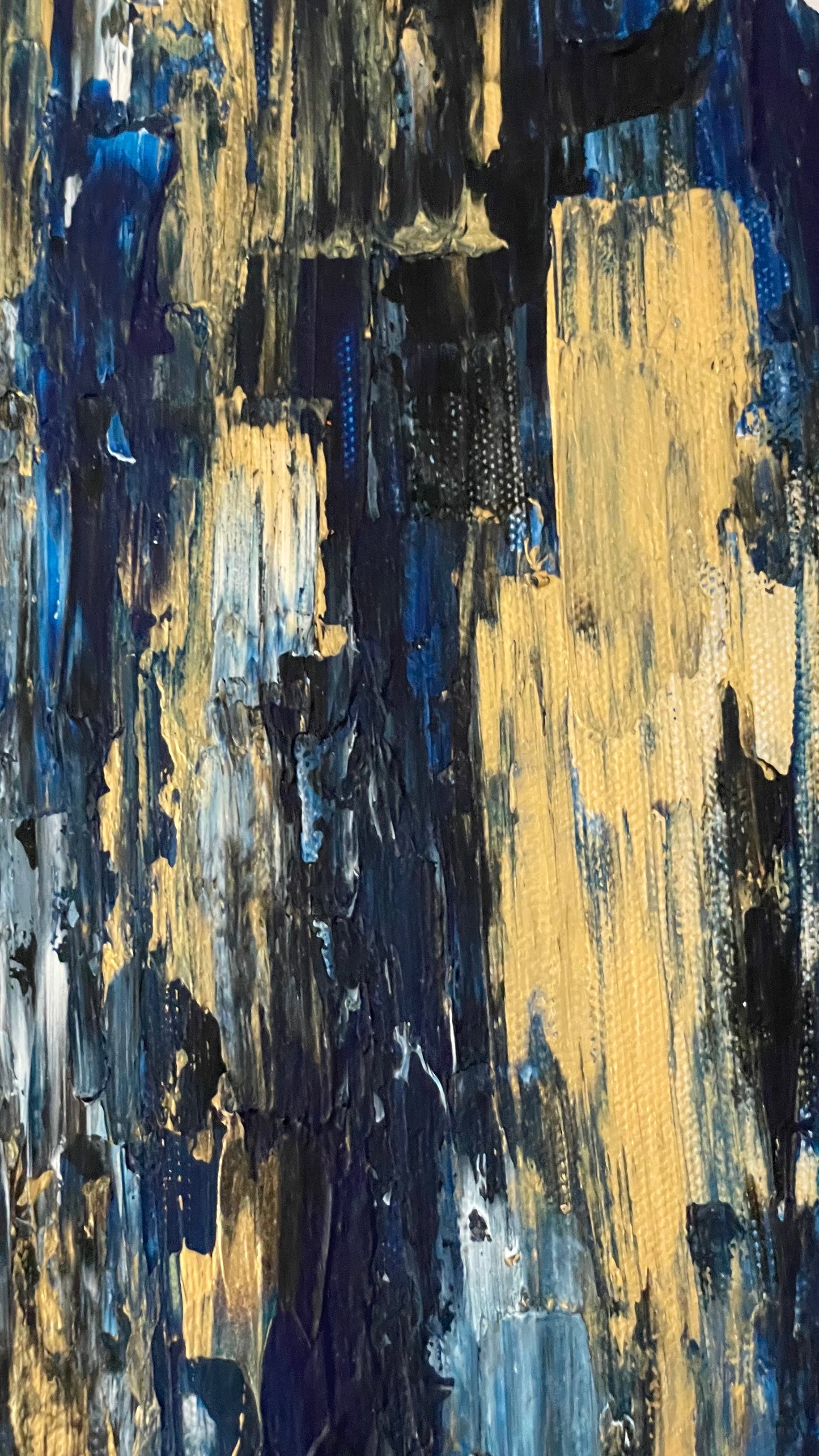 Gold Lines, Blue Depths 2/2