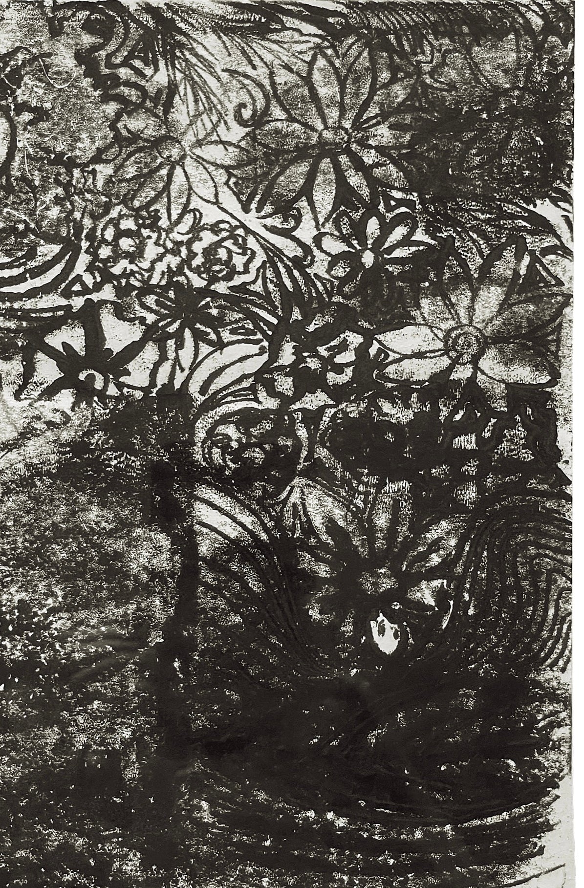 LINOCUT: Floral Shadows (6/6)