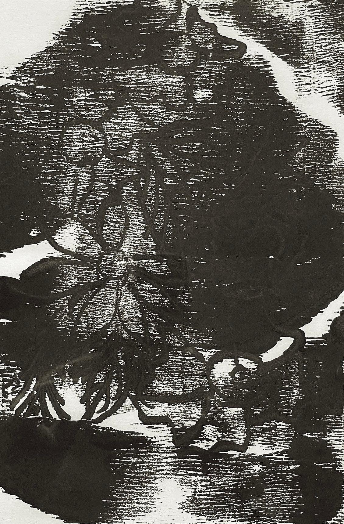 LINOCUT: Floral Shadow (4/6)